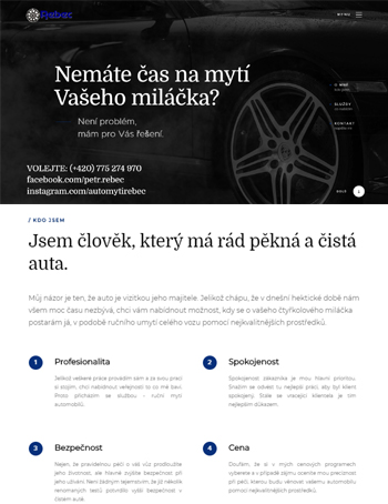 2018<br/>Petr Rebec - mytí aut