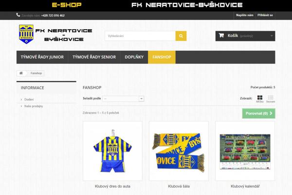 E-shop FK Neratovice-Byškovice